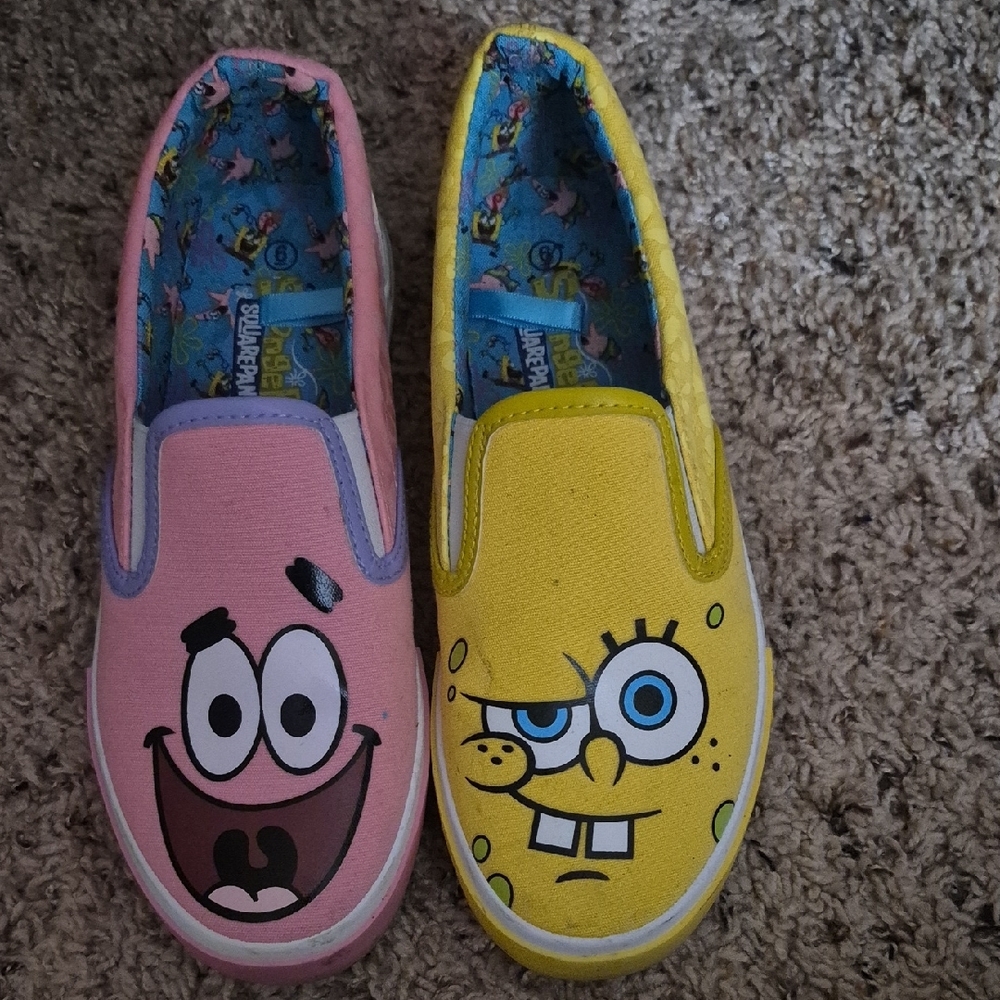 SpongeBob SquarePants Kids Slip-On Shoes - Pink and Yellow